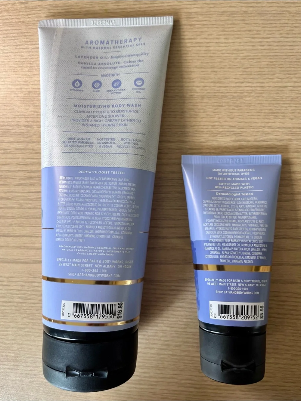 Bath & Body Works Aromatherapy Sleep Lavender Vanilla Wash & Cream Duo New